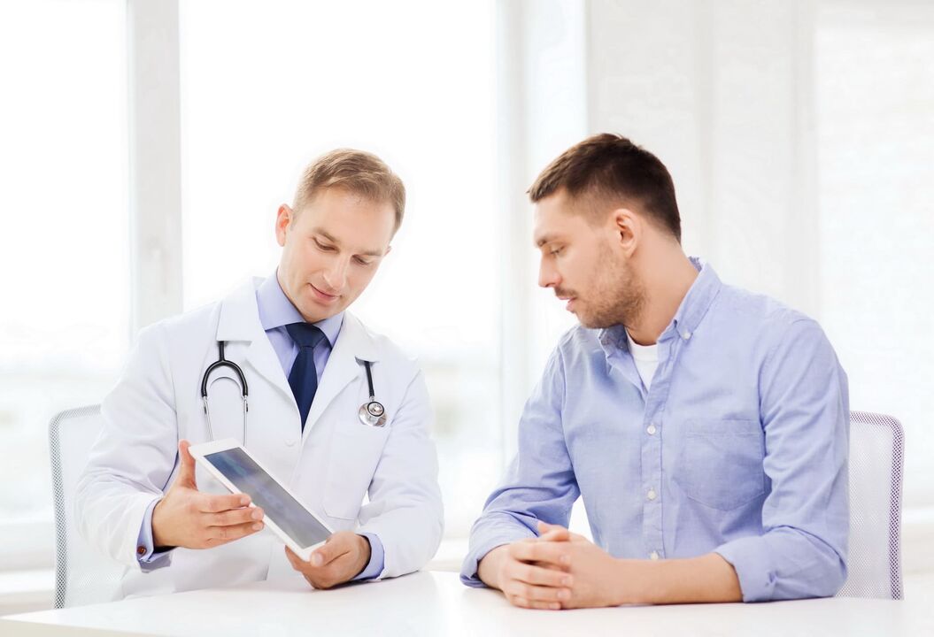 consulta médica para prostatite